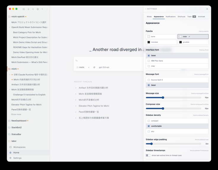 Michi - Branch-native workspace – screenshot 9