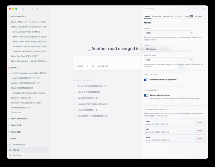 Michi - Branch-native workspace – screenshot 11
