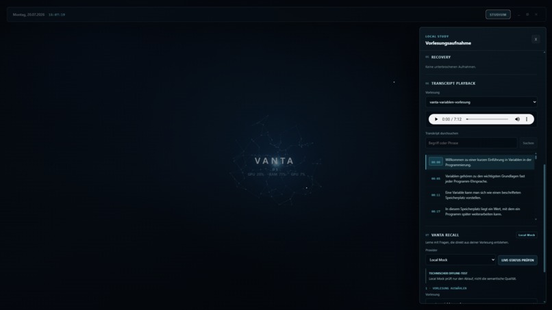 VANTA Study – screenshot 1