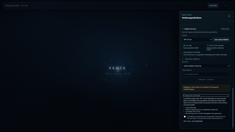 VANTA Study – screenshot 2