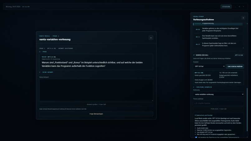 VANTA Study – screenshot 3
