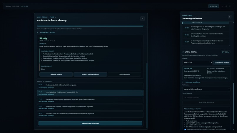 VANTA Study – screenshot 5