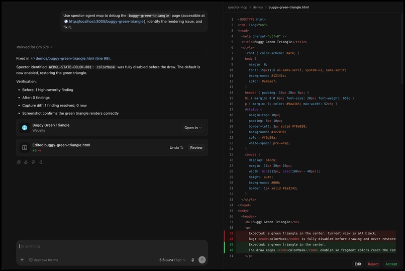 spector-agent-mcp – screenshot 1