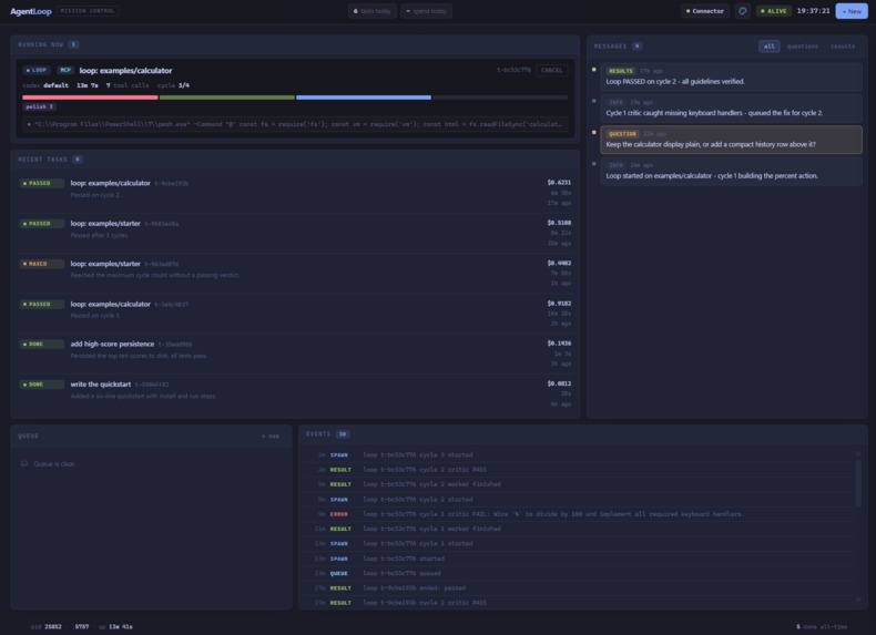 AgentLoop – screenshot 1