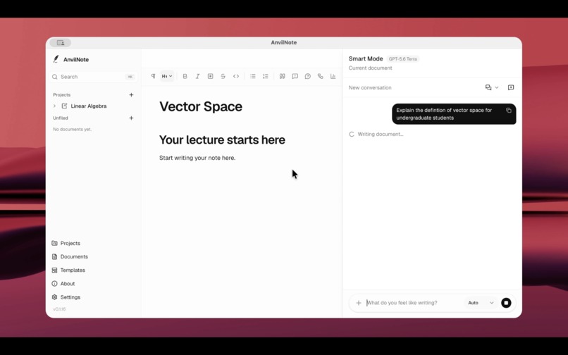 AnvilNote – screenshot 1