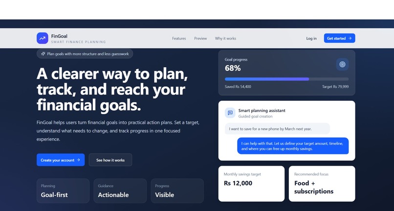 FinGoal – Agentic Budgeting, Reimagined – screenshot 1