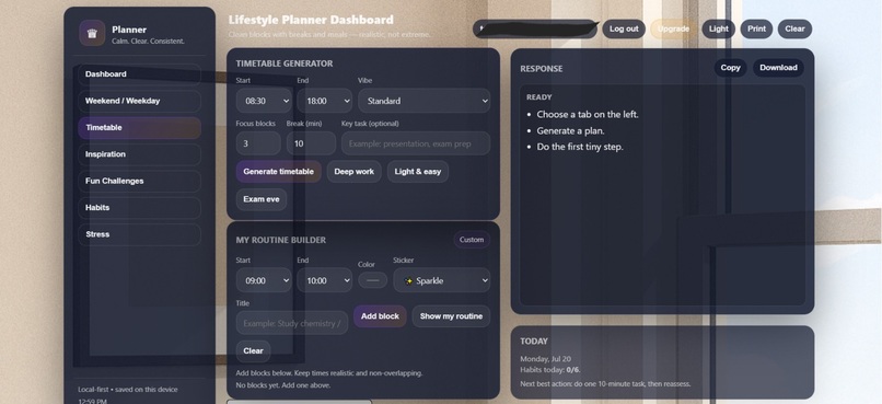My Planner Web  – screenshot 3
