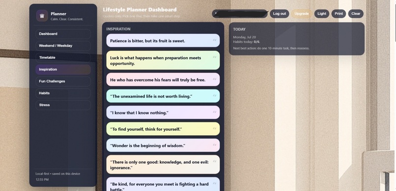 My Planner Web  – screenshot 2