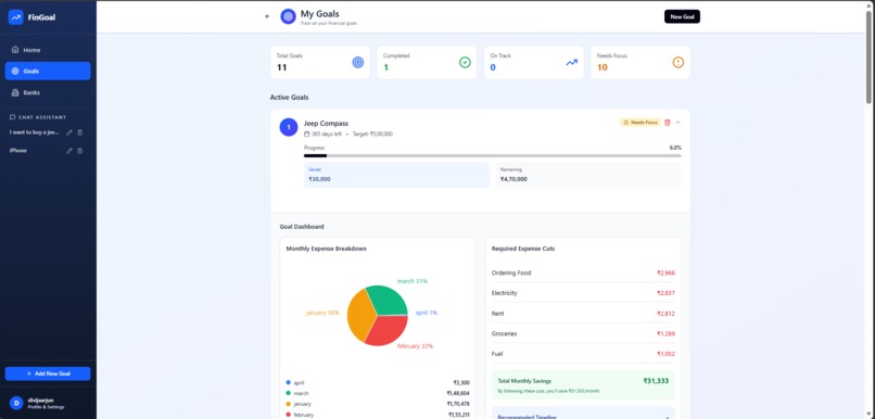 FinGoal – Agentic Budgeting, Reimagined – screenshot 3