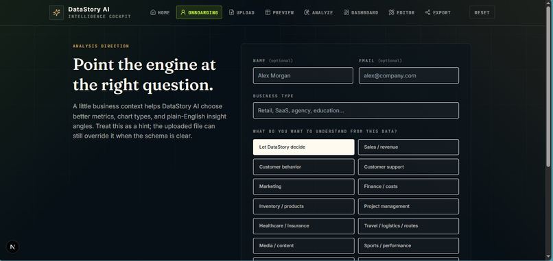 Data story AI – screenshot 5