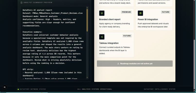 Data story AI – screenshot 16