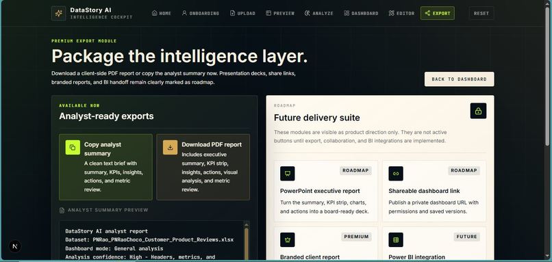 Data story AI – screenshot 15