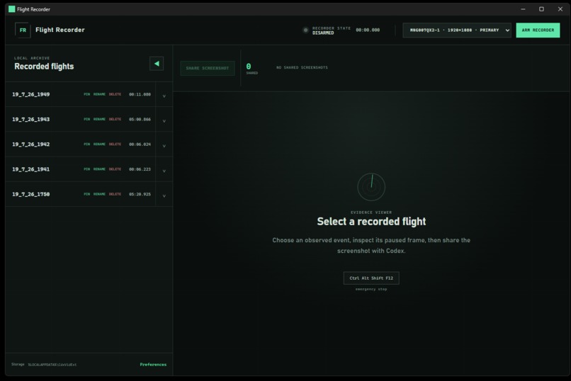 Flight Recorder – screenshot 2