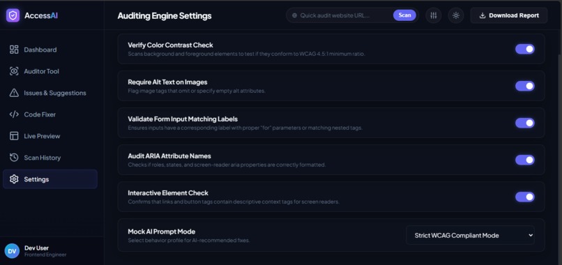 AI Website Accessibility Auditor – screenshot 4