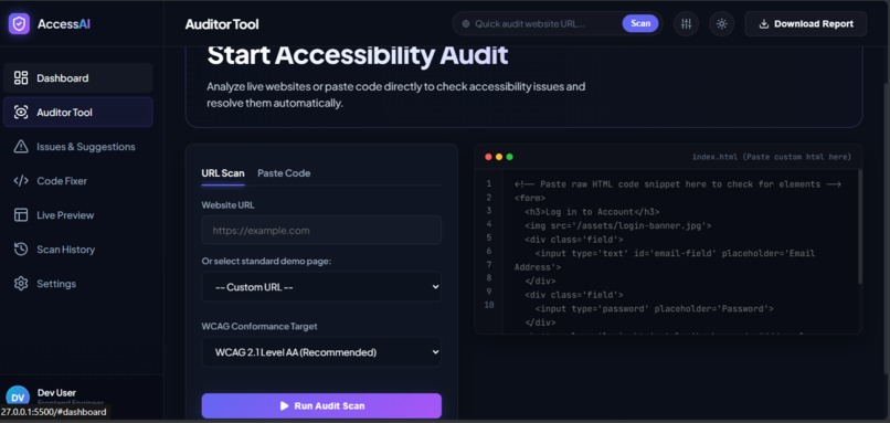 AI Website Accessibility Auditor – screenshot 6