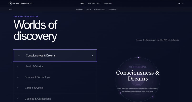 Global Knowledge Ark – screenshot 2