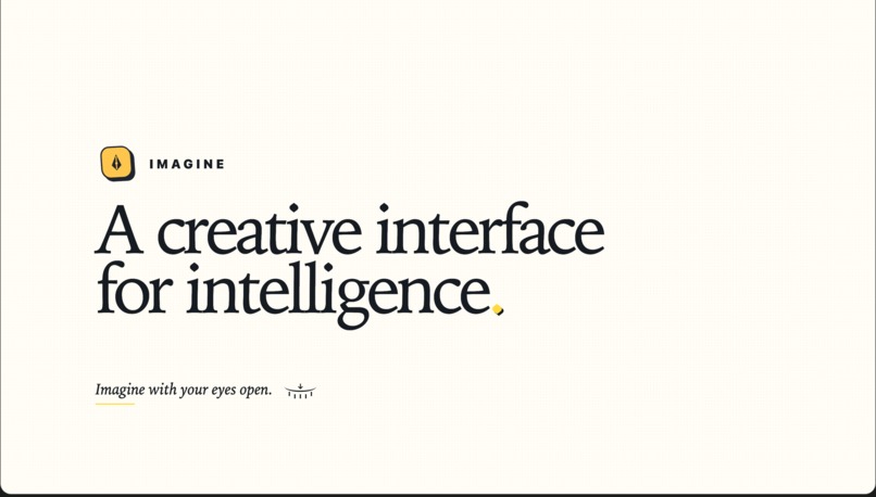 IMAGINE - A creative interface for intelligence. – screenshot 1