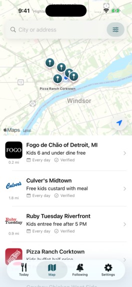 Kids Eat Free App – screenshot 4