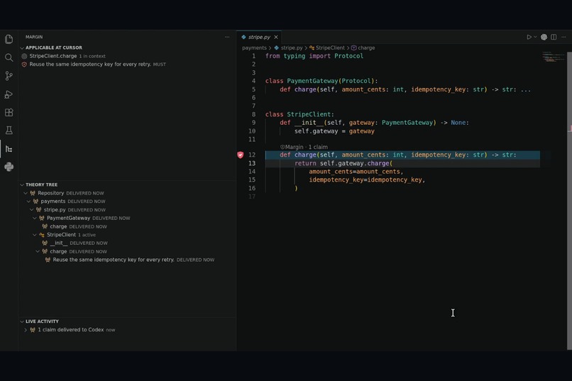 Margin – screenshot 1
