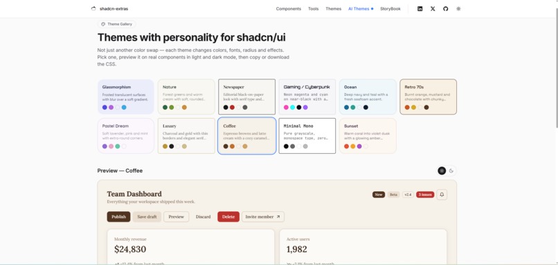 shadcn-extras – screenshot 4