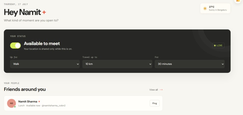 Ping AI – An AI Social Coordination Agent – screenshot 5