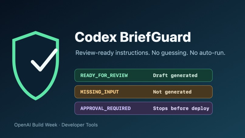 Codex BriefGuard – screenshot 1