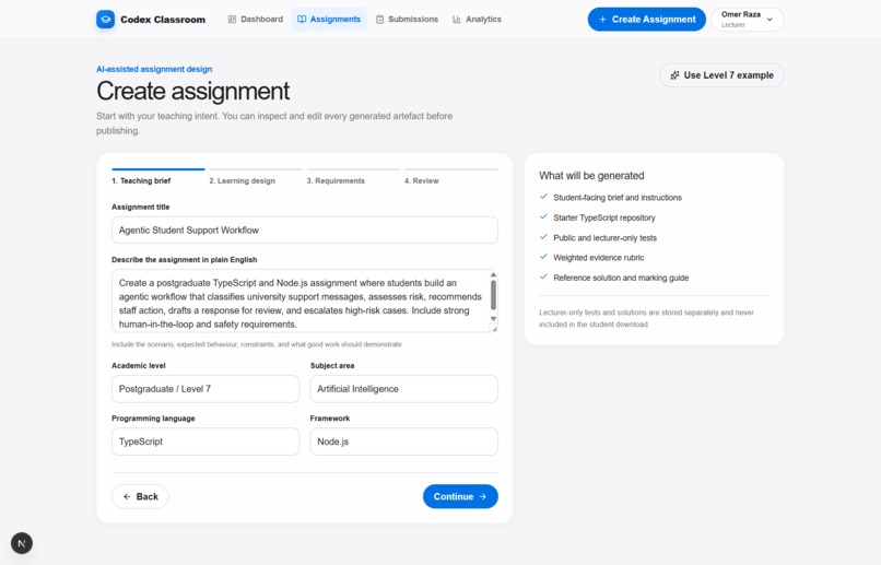 Codex Classroom – screenshot 4