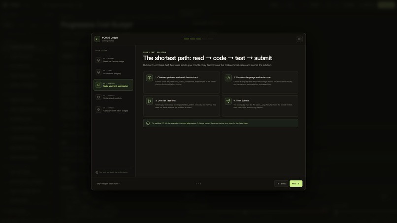 WASM OJ – screenshot 1