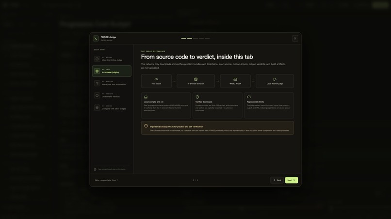 WASM OJ – screenshot 2