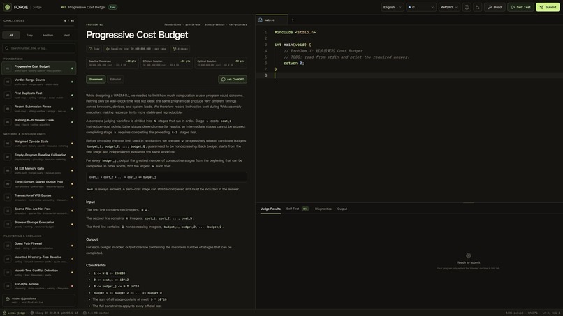 WASM OJ – screenshot 3