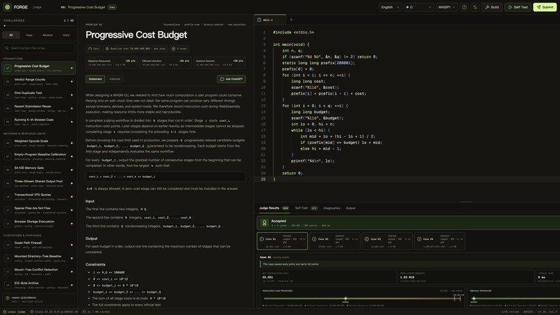 WASM OJ – screenshot 5