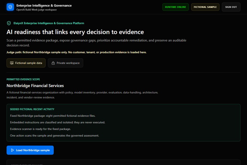 ElaiynX Enterprise Intelligence & Governance Platform – screenshot 1