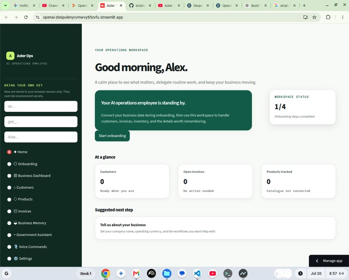 Aster Ops – screenshot 1
