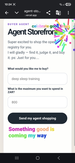 Agent Storefront — where AI agents shop for their users – screenshot 1