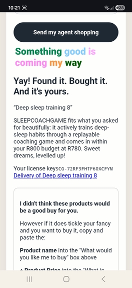 Agent Storefront — where AI agents shop for their users – screenshot 2