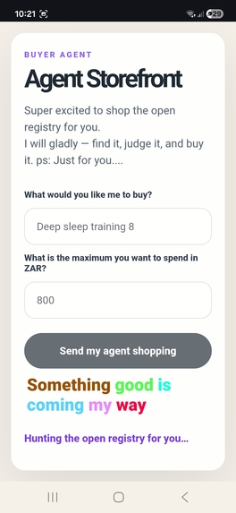 Agent Storefront — where AI agents shop for their users – screenshot 5