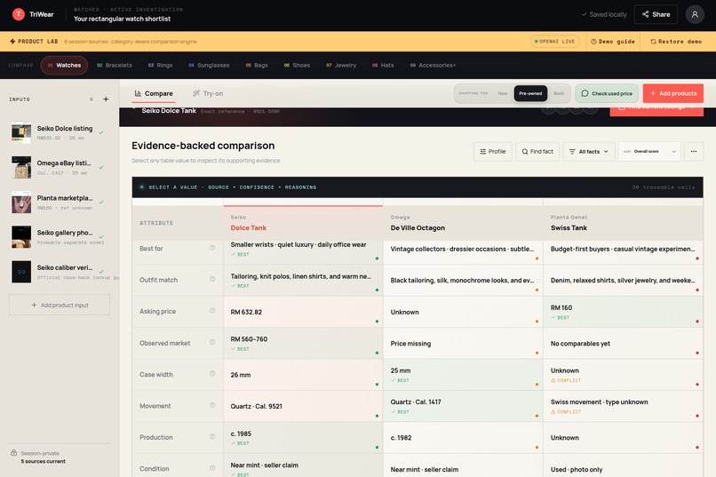 TriWear - AI Purchase Intelligence – screenshot 2