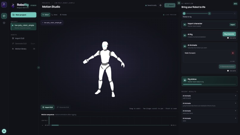 RoboRig – screenshot 2