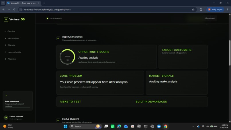 Venture OS – screenshot 2