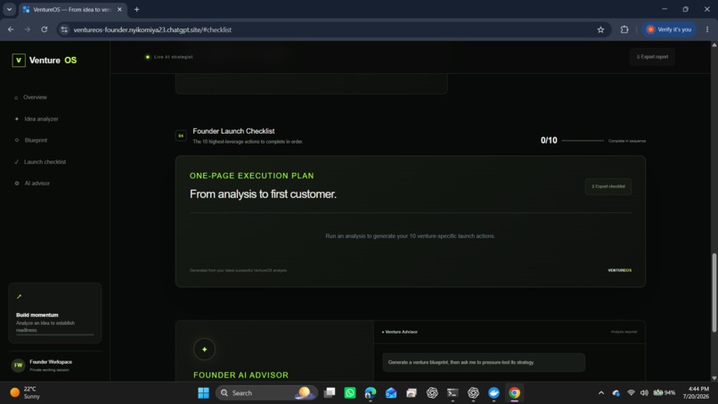 Venture OS – screenshot 3