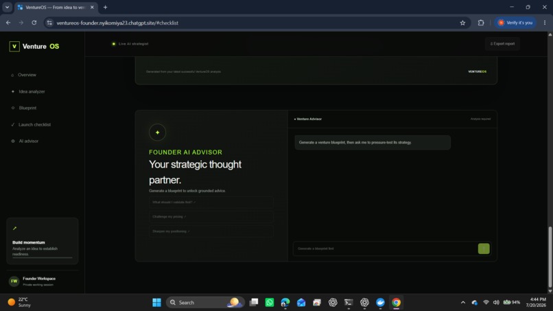 Venture OS – screenshot 4