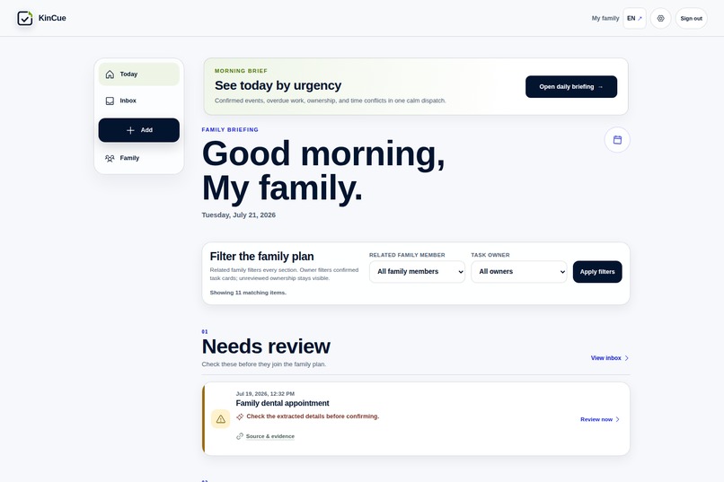 KinCue – screenshot 6
