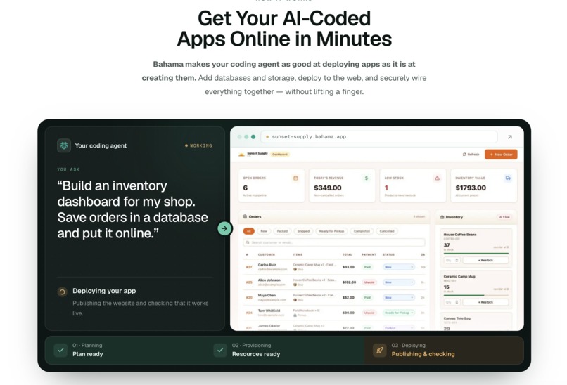 Bahama: The Cloud Toolkit for Agents – screenshot 2