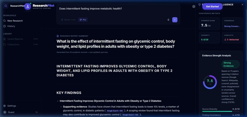 ResearchPilot: Multi-Agent Research Intelligence – screenshot 2