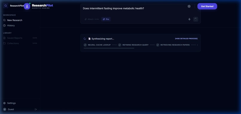 ResearchPilot: Multi-Agent Research Intelligence – screenshot 8