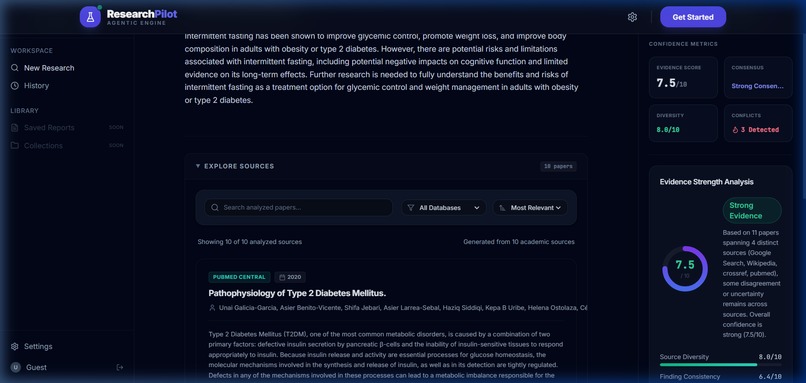 ResearchPilot: Multi-Agent Research Intelligence – screenshot 9