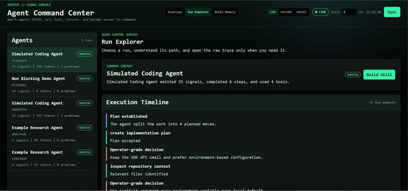 AgentOS - the operating sytem for AI agents – screenshot 2