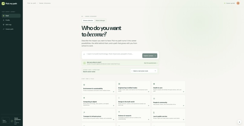Pick my path – screenshot 1